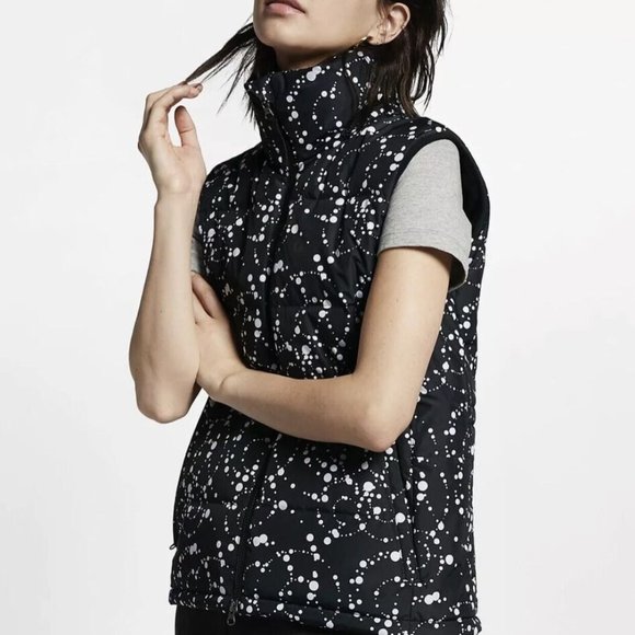 NWT Nike NikeLab ACG Puffer Jacket Vest Black / White - Medium - Picture 1 of 16